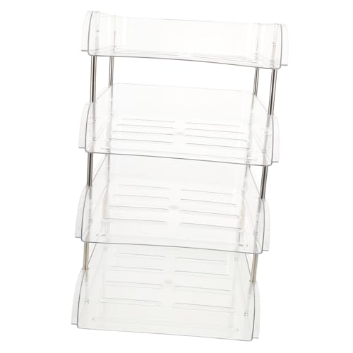 FUNNETOYU Stufiger Desktop Bücherregal Organizer aus Robustem Material Stapelbar und Platzsparend mit Mehreren Fächern für Effiziente Büro Schulsachenaufbewahrung für Schreibtisch und FUNNETOYU Stufiger Desktop Bücherregal Organizer aus Robustem Material Stapelbar und Platzsparend mit Mehreren Fächern für Effiziente Büro Schulsachenaufbewahrung für Schreibtisch und von FUNNETOYU