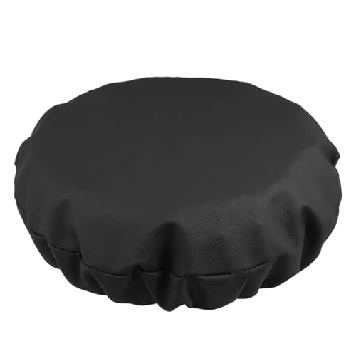 FUNNETOYU Stuhlbezug Für Runde Hocker Elastisches Design Pu-Material Barhocker Arbeitsstühle Und Kosmetikstühle Durchmesser Schützt Vor Abnutzung von FUNNETOYU