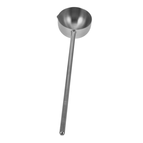 FUNNETOYU Suppenkelle mit Langem Griff Ergonomisch Verschleißfest für Restaurant Canteen zu Reinigen Langlebig und Komfortabel der Handhabung von FUNNETOYU