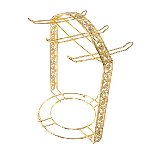 FUNNETOYU Tassenhalter mit Haken Goldfarbenes Filigranes Design Platzsparender Teetassen und Kaffeebecherhalter Abgerundete Kanten Einfach zu Reinigen Sicher für Küche und Theke FUNNETOYU Tassenhalter mit Haken Goldfarbenes Filigranes Design Platzsparender Teetassen und Kaffeebecherhalter Abgerundete Kanten Einfach zu Reinigen Sicher für Küche und Theke von FUNNETOYU
