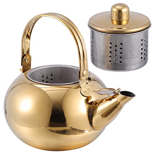 FUNNETOYU Teekessel mit Sieb Praktische für Induktionsherde Tragbar und Leicht Hitzebeständig für Kalten Tee oder Kaffee Zubereiten FUNNETOYU Teekessel mit Sieb Praktische für Induktionsherde Tragbar und Leicht Hitzebeständig für Kalten Tee oder Kaffee Zubereiten von FUNNETOYU