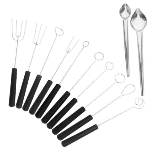FUNNETOYU Teiliges Edelstahl Sauce dipping set Vielseitige Schokoladen Candy making tools Stabile Küchenwerkzeuge für Dessertdekoration und Fondue für Backen und Servieren von FUNNETOYU