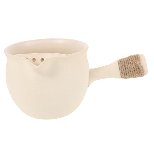 FUNNETOYU Tontank Infuser - Mit Losen Blättern Lose Tee-ei- Grobe Keramik Kung-fu- Tee Infuser Topf Chinesische Teekannen Teekessel Steingut Beige FUNNETOYU Tontank Infuser - Mit Losen Blättern Lose Tee-ei- Grobe Keramik Kung-fu- Tee Infuser Topf Chinesische Teekannen Teekessel Steingut Beige von FUNNETOYU