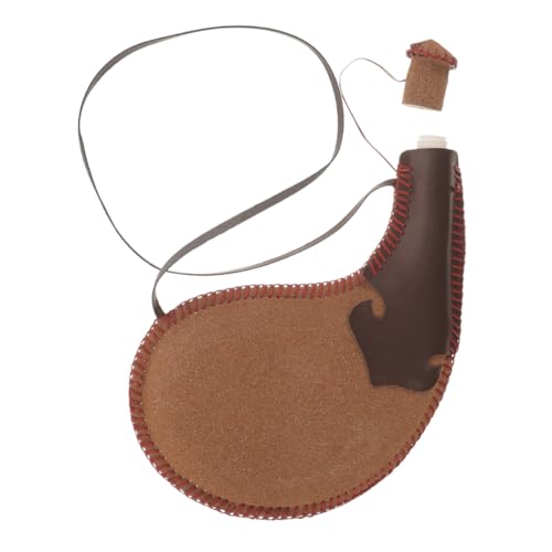 FUNNETOYU Traditionelle Bota Tasche aus Antik Gegerbtem Material Auslaufsicheres Design Leichte Tragbare Wasserblase für Outdoor Wüstenwanderungen Historisches Camping und Sammler von FUNNETOYU
