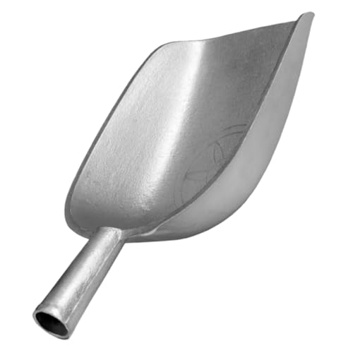 FUNNETOYU Tragbare Aluminium Eisschaufel Ergonomische Schaufel für Lebensmittel Süßigkeiten und Mehl für Küche Bar und Restaurant Leicht und Handlich für Eiswürfel Nüsse und Bohnen von FUNNETOYU
