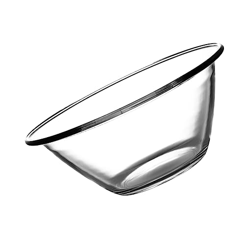 FUNNETOYU Transparente Hitzebeständige Glasschale Bruchsichere Salatschüssel Vielseitige Obstschale für Mikrowelle und Tägliche Nutzung Spülmaschinenfest von FUNNETOYU