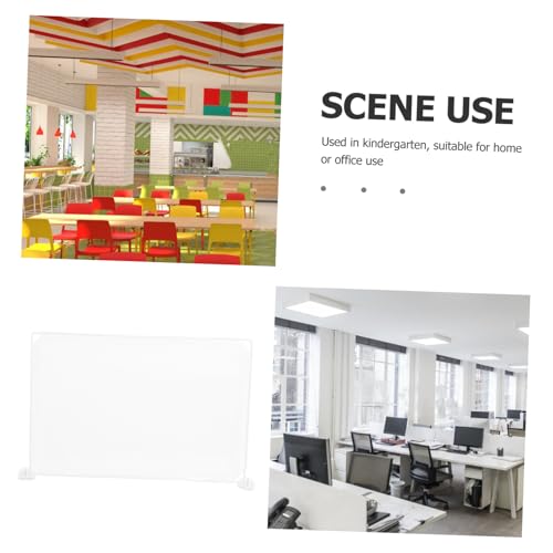 FUNNETOYU Transparente Tisch Trennwand aus Kunststoff Selbststehender Niesschutz für Schreibtisch und Arbeitsplatte Stabiler Spuckschutz für Schule Kindergarten und Büro FUNNETOYU Transparente Tisch Trennwand aus Kunststoff Selbststehender Niesschutz für Schreibtisch und Arbeitsplatte Stabiler Spuckschutz für Schule Kindergarten und Büro von FUNNETOYU