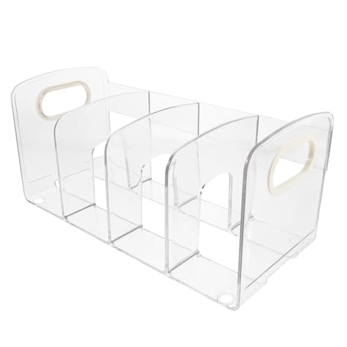 FUNNETOYU Transparenter Fächer Buchhalter aus Robustem Kunststoff rutschfeste Buchstütze für Schreibtisch Praktischer Organizer für Bücher Akten und Magazine Platzsparend und Stabil FUNNETOYU Transparenter Fächer Buchhalter aus Robustem Kunststoff rutschfeste Buchstütze für Schreibtisch Praktischer Organizer für Bücher Akten und Magazine Platzsparend und Stabil von FUNNETOYU