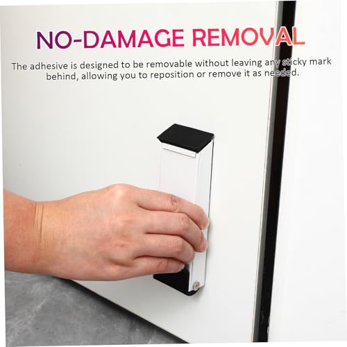 FUNNETOYU Türstopper Kick down ohne Bohren Faltbarer Türhalter in Elfenbeinweiß Einfach per Fuß Bedienbar Schont Tür und Boden Platzsparendes Design Rückstandsfrei Entfernbar für von FUNNETOYU