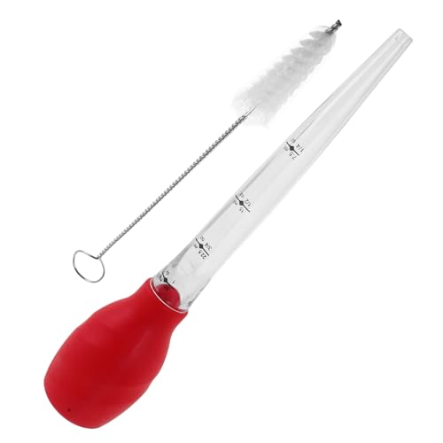 FUNNETOYU Turkey Baster mit Silikon Applikator und Integriertem Reinigungsbürsten Präzise Ölabsaugung für Braten Bbq Airfryer Vielseitig für Geflügel Fleisch und Fisch Beim Kochen FUNNETOYU Turkey Baster mit Silikon Applikator und Integriertem Reinigungsbürsten Präzise Ölabsaugung für Braten Bbq Airfryer Vielseitig für Geflügel Fleisch und Fisch Beim Kochen von FUNNETOYU