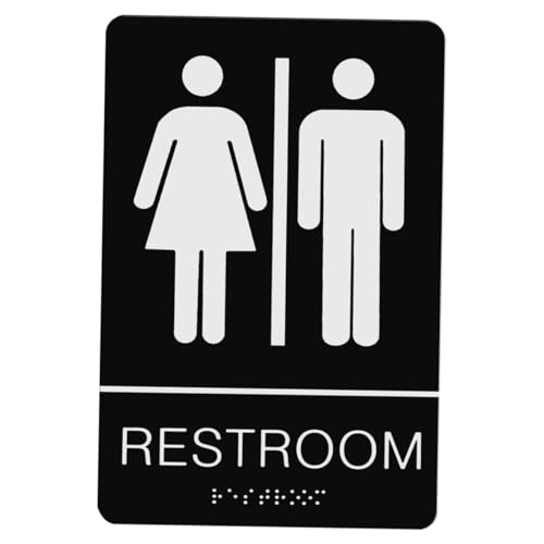 FUNNETOYU Unisex Toilettenschild mit Brailleschrift Edelstahl Gebürstet Selbstklebend Zugänglich für Badezimmer und Gemeinschaftsräume Geeignet für Büros Restaurants FUNNETOYU Unisex Toilettenschild mit Brailleschrift Edelstahl Gebürstet Selbstklebend Zugänglich für Badezimmer und Gemeinschaftsräume Geeignet für Büros Restaurants von FUNNETOYU