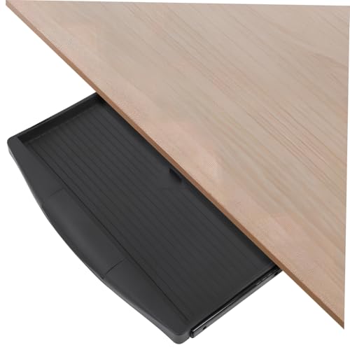 FUNNETOYU Untertisch Tastaturablage mit Verstecktem Design Einstellbar für Büro und Laptop Tastaturen Platzsparend und Robust für Organisation Ihres Schreibtischs von FUNNETOYU