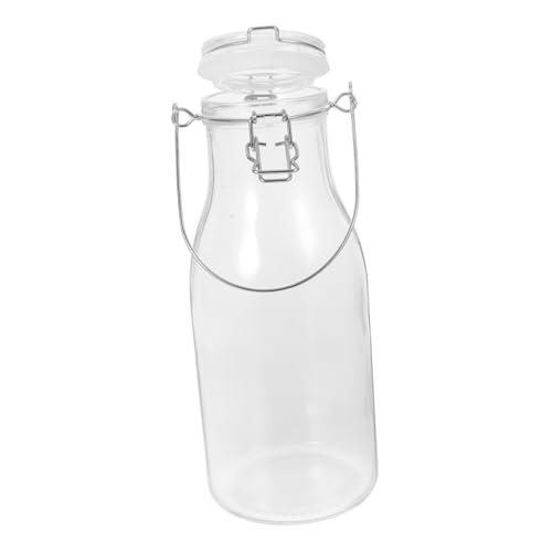 FUNNETOYU Vorratsglas mit Luftdichtem Deckel Wiederverwendbarer Transparenter Behälter für Saft Milch Kaffee Tee Robustes Aufbewahrungsglas für Küche und Haushalt FUNNETOYU Vorratsglas mit Luftdichtem Deckel Wiederverwendbarer Transparenter Behälter für Saft Milch Kaffee Tee Robustes Aufbewahrungsglas für Küche und Haushalt von FUNNETOYU