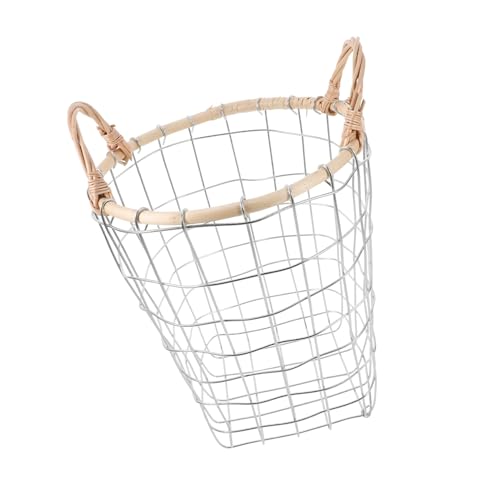 FUNNETOYU Wäschekorb aus Rattan und Drahtgeflecht Großer Aufbewahrungskorb mit Hoher Kapazität Vielseitig Nutzbar als Müllbehälter oder Ordnungshelfer für Wohn und Arbeitszimmer FUNNETOYU Wäschekorb aus Rattan und Drahtgeflecht Großer Aufbewahrungskorb mit Hoher Kapazität Vielseitig Nutzbar als Müllbehälter oder Ordnungshelfer für Wohn und Arbeitszimmer von FUNNETOYU