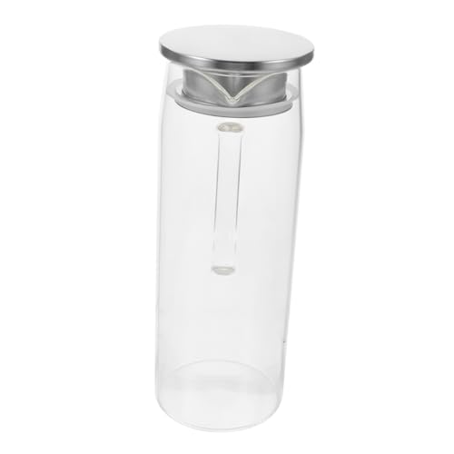 FUNNETOYU Wasserkrug Mit Filterdeckel Transparente Glaskanne Für Getränke Hitzebeständig Für Tee Und Tägliche Nutzung FUNNETOYU Wasserkrug Mit Filterdeckel Transparente Glaskanne Für Getränke Hitzebeständig Für Tee Und Tägliche Nutzung von FUNNETOYU