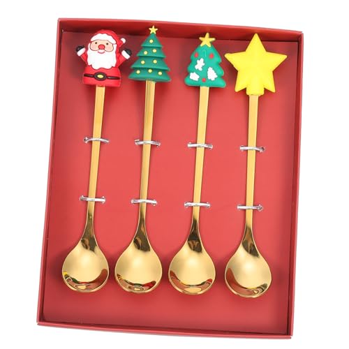 FUNNETOYU Weihnachtliche Kaffeelöffel Teilig mit Cartoon Design Ergonomische Griffe für Desserts Kaffee Eiscreme Festliches Weihnachtsgeschirr für Partys und Tägliche Nutzung FUNNETOYU Weihnachtliche Kaffeelöffel Teilig mit Cartoon Design Ergonomische Griffe für Desserts Kaffee Eiscreme Festliches Weihnachtsgeschirr für Partys und Tägliche Nutzung von FUNNETOYU