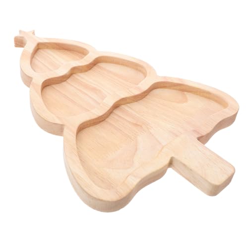 FUNNETOYU Weihnachtlicher -servierteller Weihnachtsbaum-design Stabiles Geteiltes Charcuterie-board für Sushi Snacks und Vorspeisen Vielseitiger Party-tablett für Festliche Anlässe von FUNNETOYU