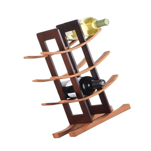 FUNNETOYU Weinflaschenhalter Weinregal Stehend Schmal Platzsparend Holz Weinständer Rotbraun für Zuhause Bar Restaurant Weinliebhaber FUNNETOYU Weinflaschenhalter Weinregal Stehend Schmal Platzsparend Holz Weinständer Rotbraun für Zuhause Bar Restaurant Weinliebhaber von FUNNETOYU