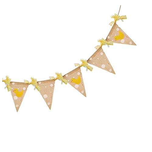 FUNNETOYU Wimpelkette mit Gelbem Entenmotiv Langlebiges Kindergarten Banner Teiliges Sackleinen Flaggen Dekoration für Geburtstag und Klassenraum FUNNETOYU Wimpelkette mit Gelbem Entenmotiv Langlebiges Kindergarten Banner Teiliges Sackleinen Flaggen Dekoration für Geburtstag und Klassenraum von FUNNETOYU