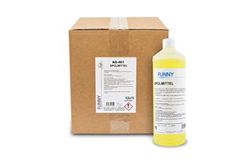 Funny AG-461 Spülmittel mit Citrusduft, 1 L (12-er Pack) von Funny