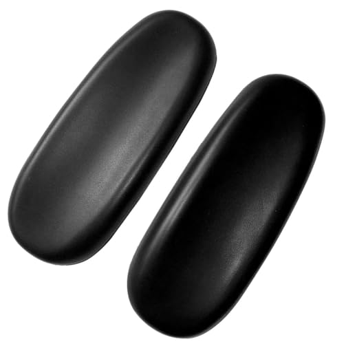 FUNOMOCYA 1 Paar Bürostuhl Armlehnenpolster Verstellbares PU Armauflage für Drehstuhl Hochdichtes Schaumstoffpolster Ergonomisch für Büro und Zuhause von FUNOMOCYA