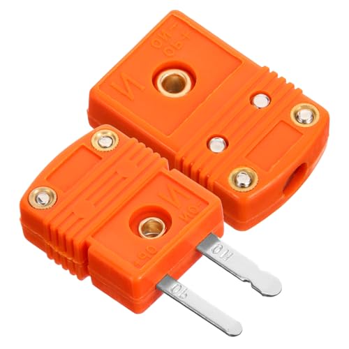 FUNOMOCYA 1 Paar N Type Thermoelement Adapter Männlich Weiblich für Temperaturfühler Stabiler Einfache Installation Robustes Kunststoffmaterial von FUNOMOCYA