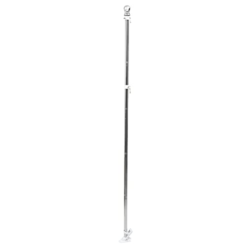 FUNOMOCYA Fahnenmast Satz 1,8m Rostfreier Fahnenmast für Garten Basisset mit Einfacher Multifunktional für und Außendekoration von FUNOMOCYA