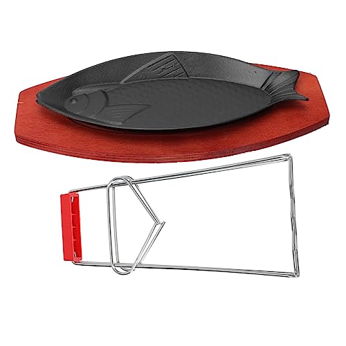 FUNOMOCYA 1 Satz Grillpfanne für Fisch und Steak Antihaftbeschichtung Robustes Design Kleine für Haushaltsgebrauch Wärmeverteilung Einfach zu Reinigen von FUNOMOCYA