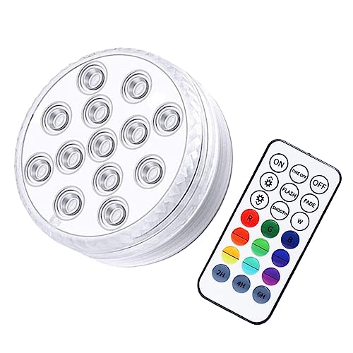 FUNOMOCYA 1 Satz Praktische LED Unterwasserlampe Kabelloses Wasserdichtes Badewannenlicht mit Fernbedienung und Magnet Saugnapf für Pool und Partys Batteriebetrieben FUNOMOCYA 1 Satz Praktische LED Unterwasserlampe Kabelloses Wasserdichtes Badewannenlicht mit Fernbedienung und Magnet Saugnapf für Pool und Partys Batteriebetrieben von FUNOMOCYA