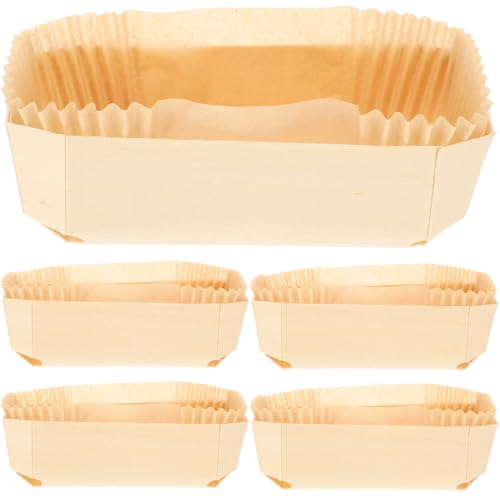 FUNOMOCYA 1 Set Holzkiste Papiertablett Holzpaletten Mondkuchen Küchenbedarf Kastenform Lebensmittelbox Bootsform von FUNOMOCYA