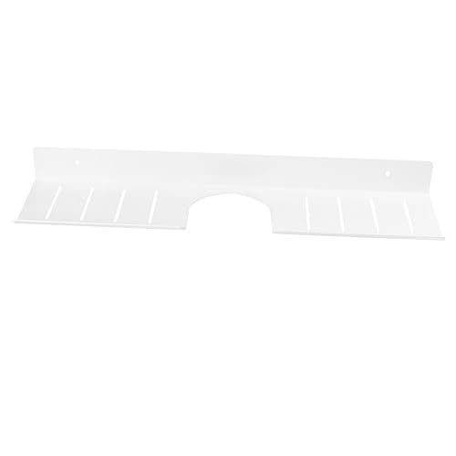 FUNOMOCYA 1 Stück Badezimmer Ablage Non Punching Wandregal Weiß für Badezimmer und Küchenorganisation aus Hochwertigem Platzsparendes Design zu Installieren von FUNOMOCYA