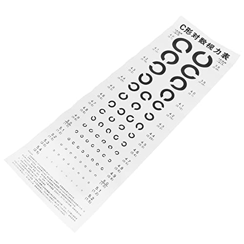 FUNOMOCYA 1 Stück C Sehtest Tafel für Augenuntersuchung Wanddiagramm Druck für und Kleine Krankenhäuser Präzise Ergebnisse für Sehschärfetests FUNOMOCYA 1 Stück C Sehtest Tafel für Augenuntersuchung Wanddiagramm Druck für und Kleine Krankenhäuser Präzise Ergebnisse für Sehschärfetests von FUNOMOCYA