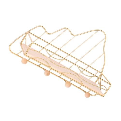 FUNOMOCYA Wandregal Aus Metall Nordisches Lagerregal Hängehalter Für Wandmontage Kleinigkeiten Rack Lagerregal Für Küche Und Wohnzimmer von FUNOMOCYA