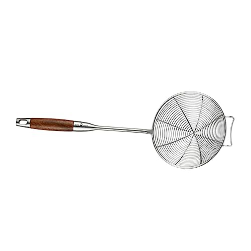 FUNOMOCYA 1 Stück Knödel Nudellöffel küchenmaschiene kochgeschirr Küchensieb Edelstahlsieb teesiebe gemüsesieb hängend Hot-Pot-Sieb Mesh-Sieb mit langem Griff Frittierölsieb Rostfreier Stahl von FUNOMOCYA