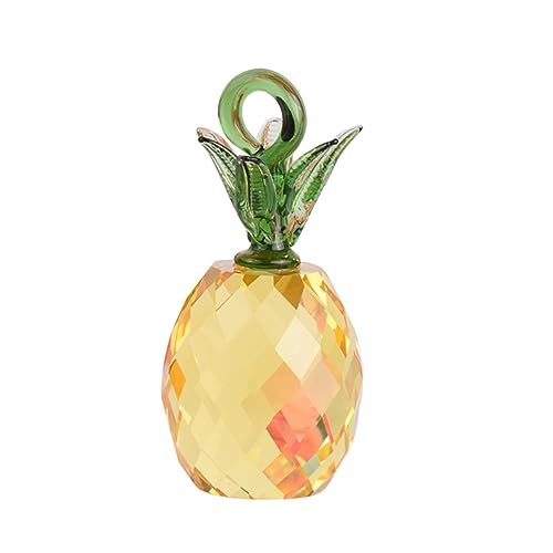FUNOMOCYA 1 Stück Kristall Ananas Ornament Kreative Wohnaccessoires für Wohnzimmer Büro und Schlafzimmer Dekoration aus Kristall Einzigartiges Design für Stilvolle Räume von FUNOMOCYA