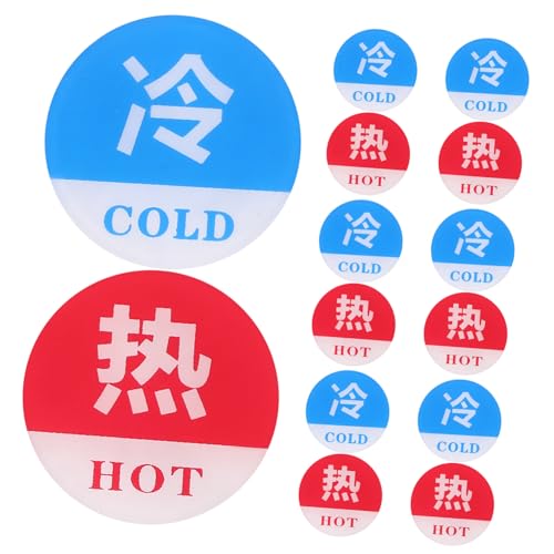 FUNOMOCYA 10 Paare Teiliges Acryl Rund Langlebige Heiß kalt Warnschilder für Waschbecken Leicht Unterscheidbar durch Farbcode Wetterbeständig für Hotel Restaurant Öffentliches Wc und FUNOMOCYA 10 Paare Teiliges Acryl Rund Langlebige Heiß kalt Warnschilder für Waschbecken Leicht Unterscheidbar durch Farbcode Wetterbeständig für Hotel Restaurant Öffentliches Wc und von FUNOMOCYA