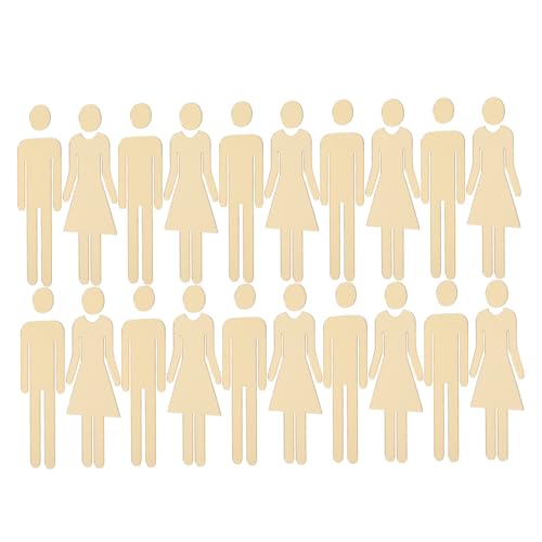FUNOMOCYA 10 Sätze Acryl Toilettenschilder mit Spiegel- Selbstklebend Edles Hellgold für Damen und Stilvolle Wc Türbeschilderung für Zuhause Büro von FUNOMOCYA