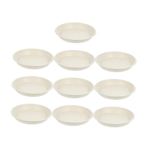 FUNOMOCYA Blumentopf Untersetzer 10 Stück Praktische Blumentopf Tabletts für Pflanzen Strapazierfähigem Kunststoff Geeignet für Blumentöpfe Schützt Oberflächen vor Wasser und Erde von FUNOMOCYA