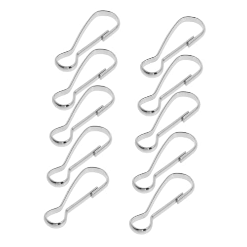 FUNOMOCYA 10 Stück Fahnenmast Clips Metall Robuste Flaggenbefestigung für Außenbereich für Fahnenmasten Langlebige Zubehörteile zur Sicheren Befestigung von Fahnen von FUNOMOCYA