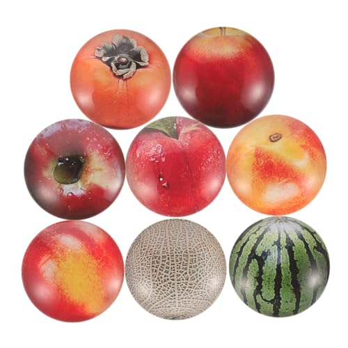 FUNOMOCYA 10 Stück Obst Kühlschrankmagnete Obst Kühlschrankmagnete Obst Magnete Glasmagnete Kühlschrankmagnete Für Kinder Kristallglas Cartoon von FUNOMOCYA