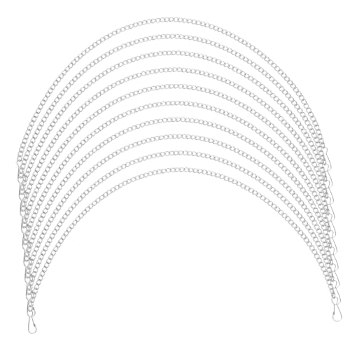 FUNOMOCYA 10 Stück Silberne Metallkette zum Aufhängen mit Karabinerverschlüssen Verstellbare Lange Kleine Outdoor ketten für Pflanzen Vogelhäuschen Windspiele und Laternen FUNOMOCYA 10 Stück Silberne Metallkette zum Aufhängen mit Karabinerverschlüssen Verstellbare Lange Kleine Outdoor ketten für Pflanzen Vogelhäuschen Windspiele und Laternen von FUNOMOCYA