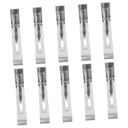 FUNOMOCYA 10 Stück Teiliges Dachziegel Befestigungshaken aus Rostfreiem Stahl Rutschfeste Metallclips für Hausdach Stabile Schneerutschsicherung Einfache Montage Langlebige Dachklemmen für von FUNOMOCYA