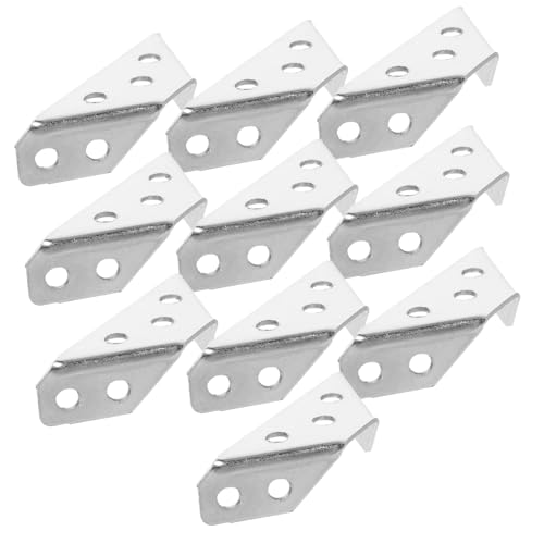 FUNOMOCYA 10 Stück Teiliges Edelstahl Trapezform Winkelverbinder Schwerlast Eckwinkel mit Schrauben Robuste Winkelhalter für Möbel Aufbewahrung Holzverbindungen Vielseitig Einsetzbar und FUNOMOCYA 10 Stück Teiliges Edelstahl Trapezform Winkelverbinder Schwerlast Eckwinkel mit Schrauben Robuste Winkelhalter für Möbel Aufbewahrung Holzverbindungen Vielseitig Einsetzbar und von FUNOMOCYA