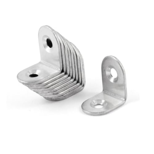 FUNOMOCYA 10 Stück Teiliges Edelstahl Winkelhalter mit Löchern Silberfarbig für Möbelverbinder und Bauprojekte FUNOMOCYA 10 Stück Teiliges Edelstahl Winkelhalter mit Löchern Silberfarbig für Möbelverbinder und Bauprojekte von FUNOMOCYA