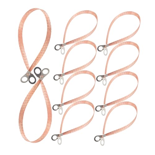 FUNOMOCYA 10 Stück Teiliges Fahrzeug Erdungsband Kupfer Geflochtenes Masseband für Batterieverbindung Robust und Zuverlässig Einfache Montage Einsetzbar für Kfz Batterieanschluss FUNOMOCYA 10 Stück Teiliges Fahrzeug Erdungsband Kupfer Geflochtenes Masseband für Batterieverbindung Robust und Zuverlässig Einfache Montage Einsetzbar für Kfz Batterieanschluss von FUNOMOCYA