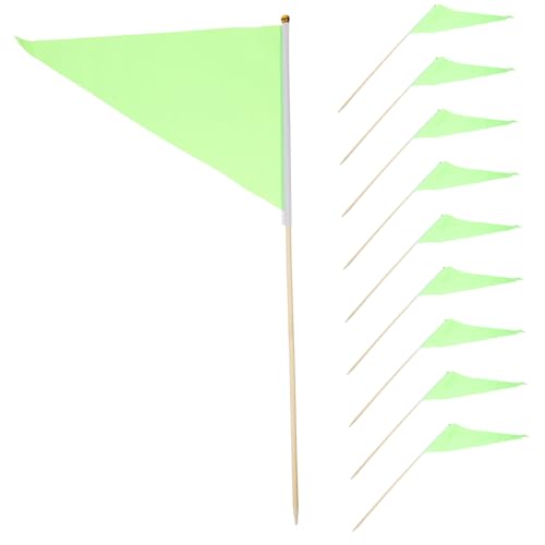 FUNOMOCYA 10 Stück Teiliges Garten Markierungsfahnen aus Polyester mit Holzstab Langlebige Rasenmarkierungsflaggen für Baustelle Vermessung Gartennutzung und Unsichtbare Haustierzaun FUNOMOCYA 10 Stück Teiliges Garten Markierungsfahnen aus Polyester mit Holzstab Langlebige Rasenmarkierungsflaggen für Baustelle Vermessung Gartennutzung und Unsichtbare Haustierzaun von FUNOMOCYA