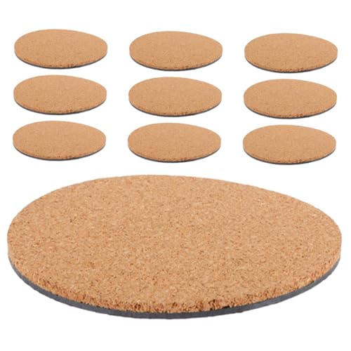 FUNOMOCYA 10 Stück Teiliges Kork Untersetzer mit Rutschfester Pp-Basis Hitzebeständige Runde Pflanzmatten für Töpfe Küchen Gartentisch Vielseitige Isolierpads für Blumen und Kochgeschirr FUNOMOCYA 10 Stück Teiliges Kork Untersetzer mit Rutschfester Pp-Basis Hitzebeständige Runde Pflanzmatten für Töpfe Küchen Gartentisch Vielseitige Isolierpads für Blumen und Kochgeschirr von FUNOMOCYA