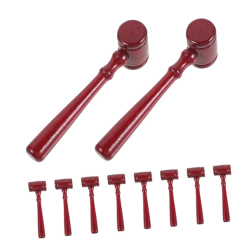 FUNOMOCYA 10 Stück Teiliges Richterhammer aus Holz mit Ergonomischem Griff Langlebiger Gerichtshammer Requisite für Kostüm Gerichts und Partyzubehör FUNOMOCYA 10 Stück Teiliges Richterhammer aus Holz mit Ergonomischem Griff Langlebiger Gerichtshammer Requisite für Kostüm Gerichts und Partyzubehör von FUNOMOCYA