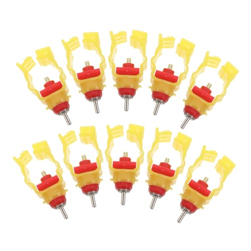 FUNOMOCYA 10 Stück Teiliges Trinkdüsenset für Geflügel Automatische Wassertränke Robuste und Langlebige Hühnertränke Einfache für Geflügelfarmen und Hühnerhaltung FUNOMOCYA 10 Stück Teiliges Trinkdüsenset für Geflügel Automatische Wassertränke Robuste und Langlebige Hühnertränke Einfache für Geflügelfarmen und Hühnerhaltung von FUNOMOCYA