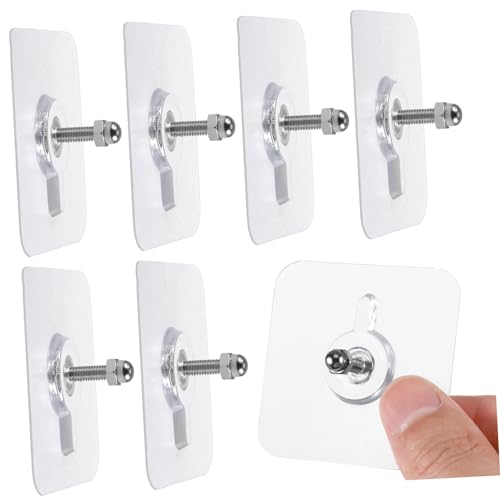 FUNOMOCYA 10 Stück Teiliges Unsichtbare Schraubhaken mit Schrauben Selbstklebende Wandhaken für Bilderrahmen Küchenutensilien und Dekoration Belastbar FUNOMOCYA 10 Stück Teiliges Unsichtbare Schraubhaken mit Schrauben Selbstklebende Wandhaken für Bilderrahmen Küchenutensilien und Dekoration Belastbar von FUNOMOCYA